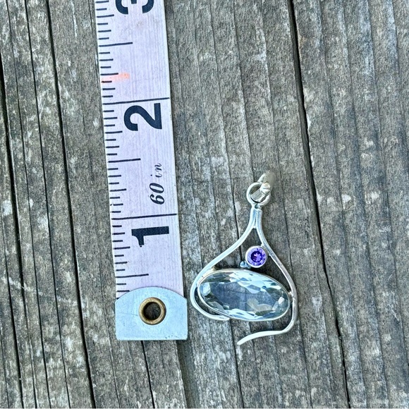 White Topaz & Amethyst Necklace - Picture 15 of 15